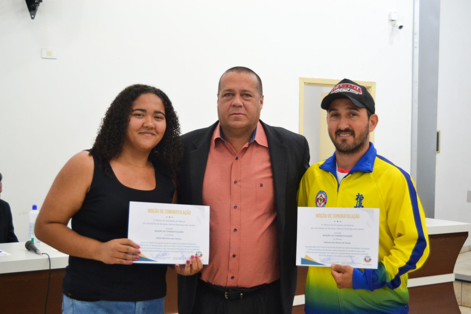 Cibele Monteiro, Vereador Fabiano e Professor Shihan